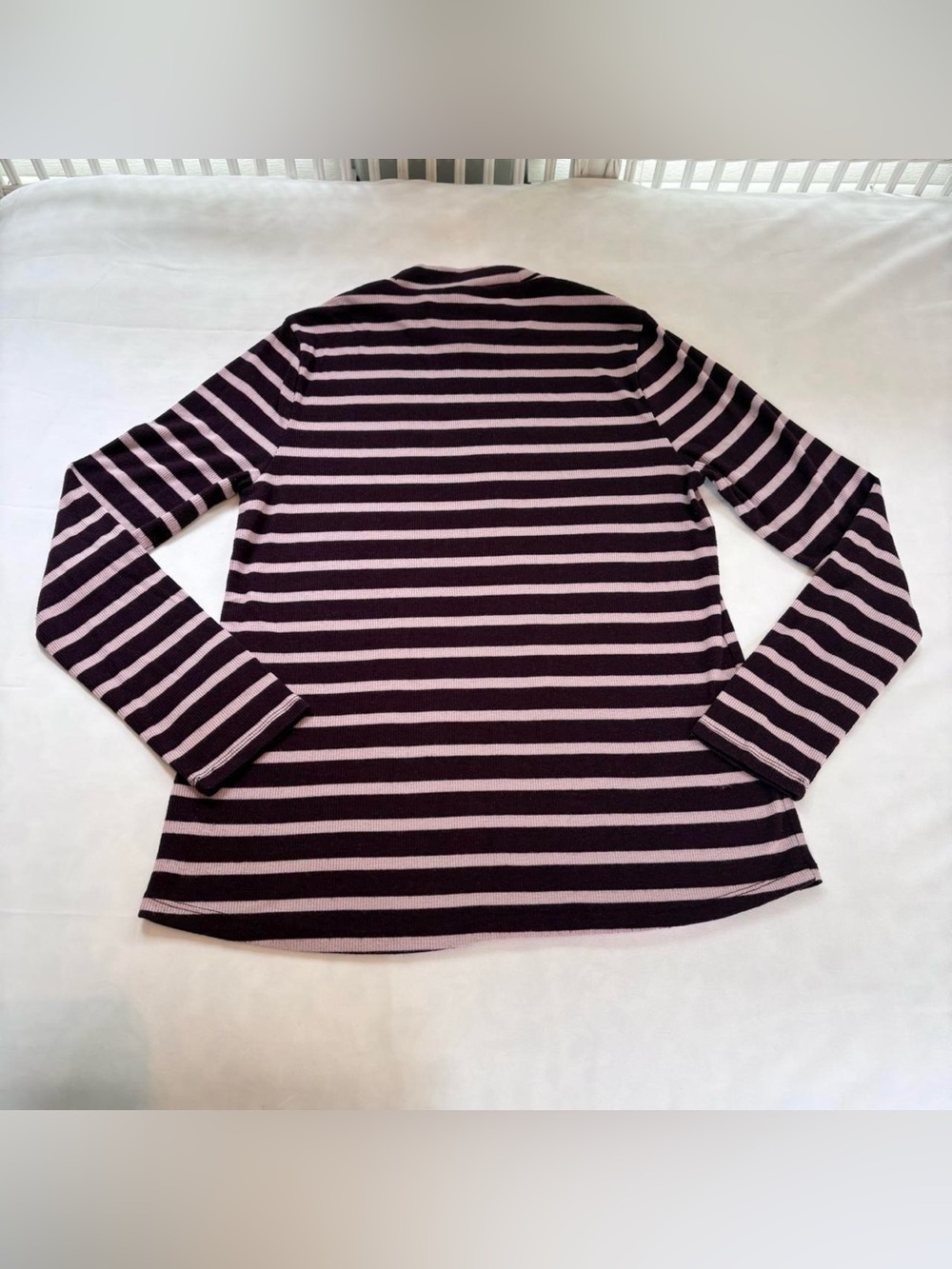 Old Navy Striped Mock Neck Top - Picture 3 of 5